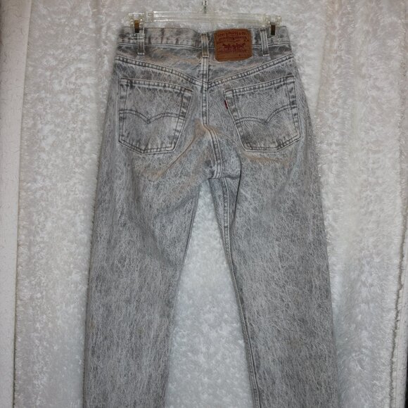 Levi's 501 vintage acid washed jeans size 28x32 in incredible condition - Picture 3 of 7